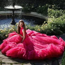 Милое 16 Пышное Платье, пышное Тюлевое бальное платье, вечерние платья на выпускной, с каскадными оборками, крест-накрест на спине