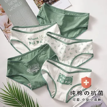 

New Cute Panties Cotton Set Sexy Lingerie Women'S Underwear Breathable Comfortable Seamless Underwear Women Briefs