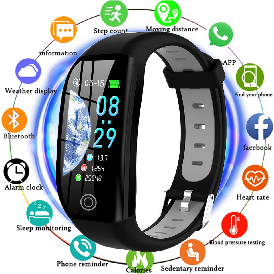 

Smart Wristband IP68 Waterproof Fitness Bracelet Blood Pressure Monitor Sleep Tracker Pedometer Bluetooth Watch Band Men Women