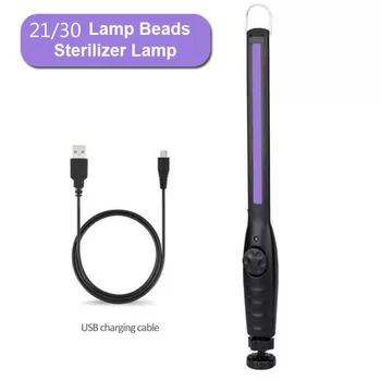 

2020 Newest Rechargeable USB UV Sterilizer Lamp Ultraviolet Disinfection Bactericidal Lamps Led UVC Germicidal Lamp Sterilizer