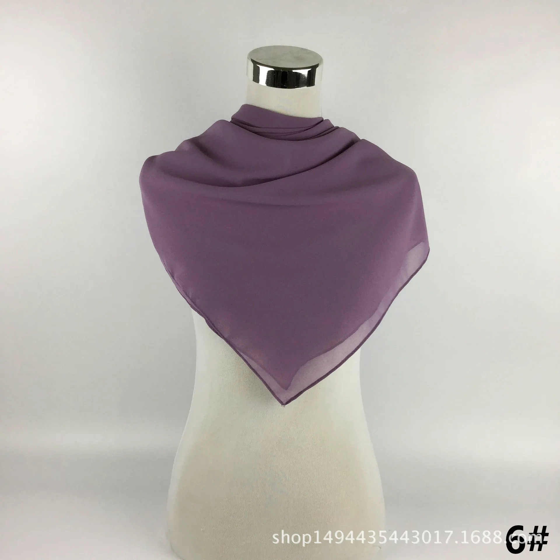 Summer New Style Ultra Large Chiffon Kerchief Solid Color Super Soft Chiffon Flexible Magic Silk Scarves Air Conditioner Shawl W