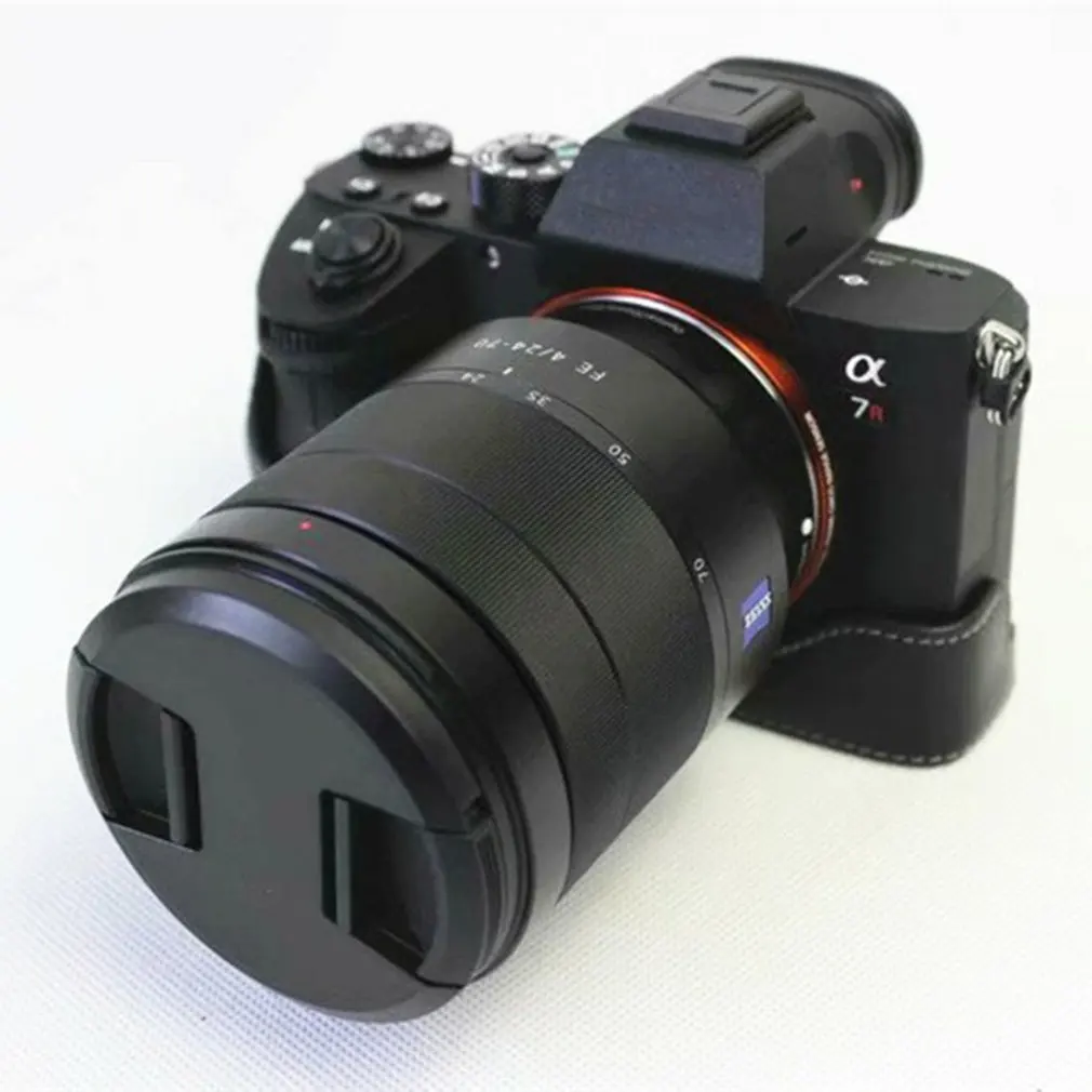 Сумка для камеры из искусственной кожи, чехол для камеры sony Ilce9 A9 A7Iii A7Riii, прочный портативный чехол на половину, чехол на дно
