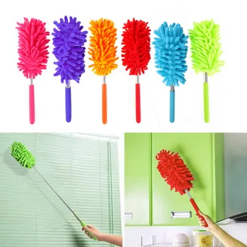 

Retractable dust duster Chenille car dust duster brush for car washing Extendable Magic Cleaning Feather Telescopic Handle Brush