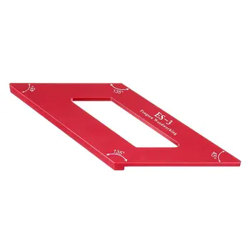 

45 Degree Parallel Ruler Line Marking Angle Woodworking Scriber Accurate Tool Portable Durable Carpentry Small Professional