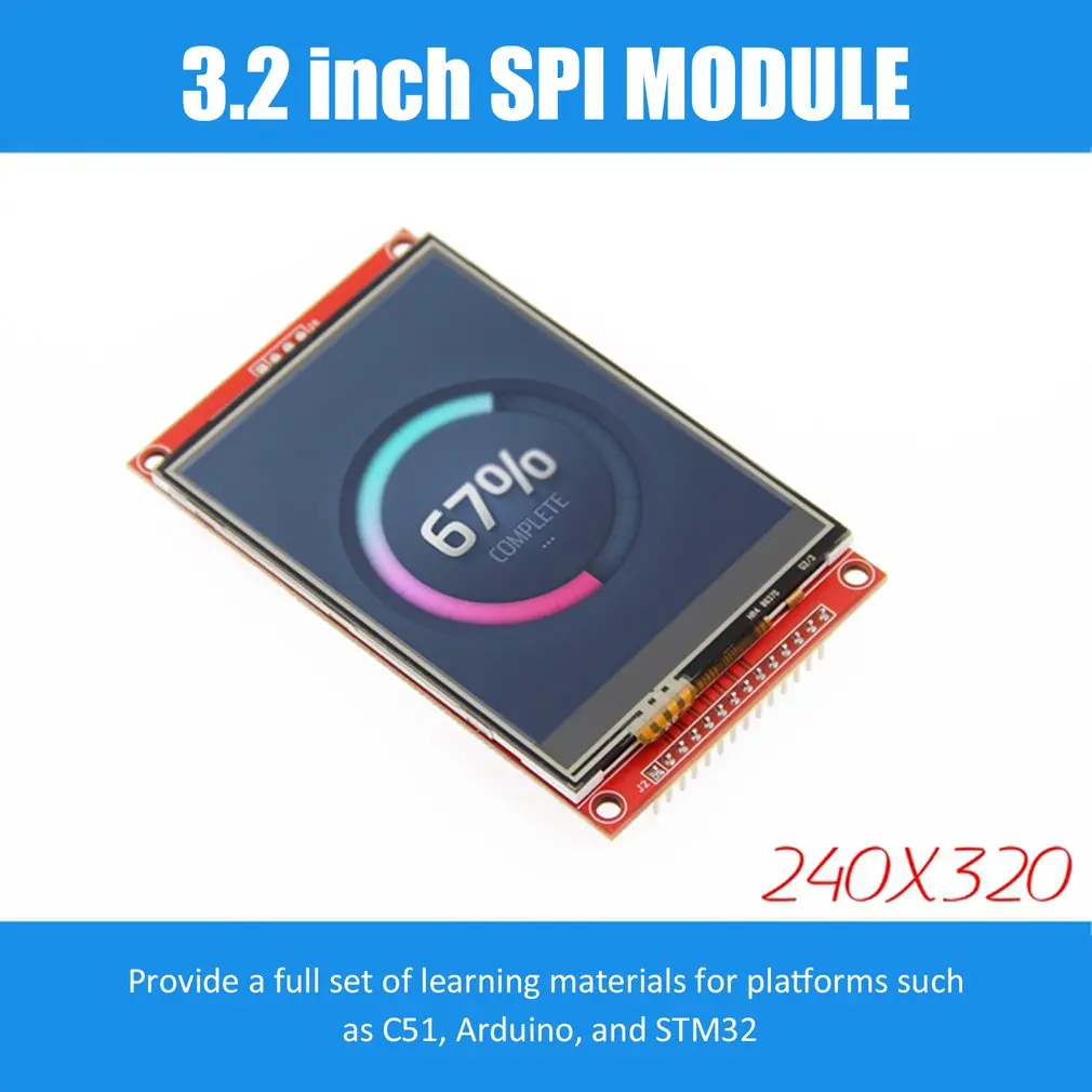 3,2 дюймов 320*240 последовательный SPI TFT lcd модуль дисплей экран оптическая Сенсорная панель Драйвер IC ILI9341 для MCU