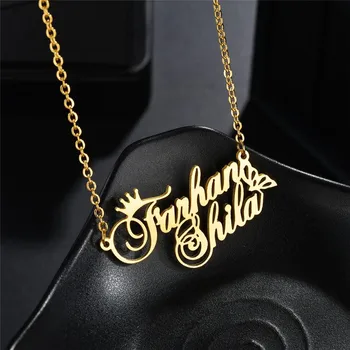 

Personalized Name Custom Necklace Varies Style Custom Zodiac Blessing Letter Customized Necklace Anime Nameplate Bracelet Chain
