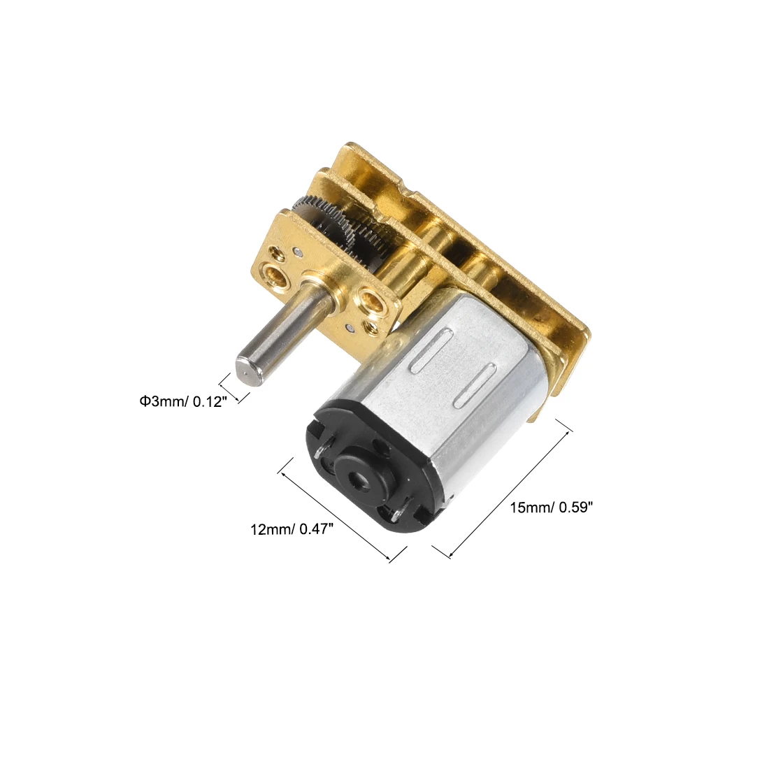 Uxcell Шестерни мотор U-тип инверсии N20 DC12V 120/67/110/190/360/560/980 об/мин 3 мм вал Dia. Скорость снижение Шестерни редуктор скорости для чайника
