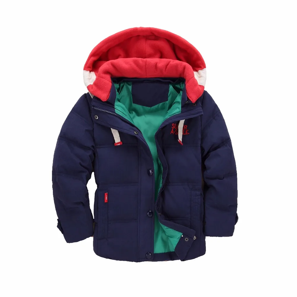 Хлопковые парки для мальчиков в армейском стиле, зимние пальто с капюшоном для девочек, детская теплая верхняя одежда для малышей 2, 3, 4, 5, 6, 7, 8 лет