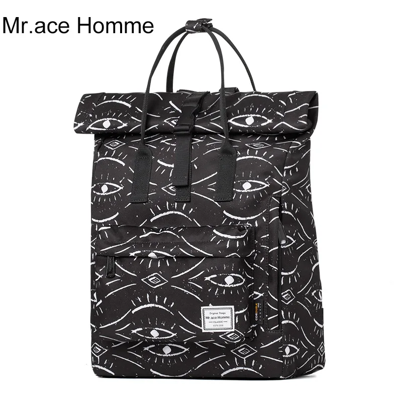 

New Buckle Backpack women College student School Bag Fashion Hand Backpack men Casual bag