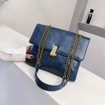 

Small Bag Female 2020 New Fashion Chain Texture Shoulder Bag Embroidery Shoulder Bag