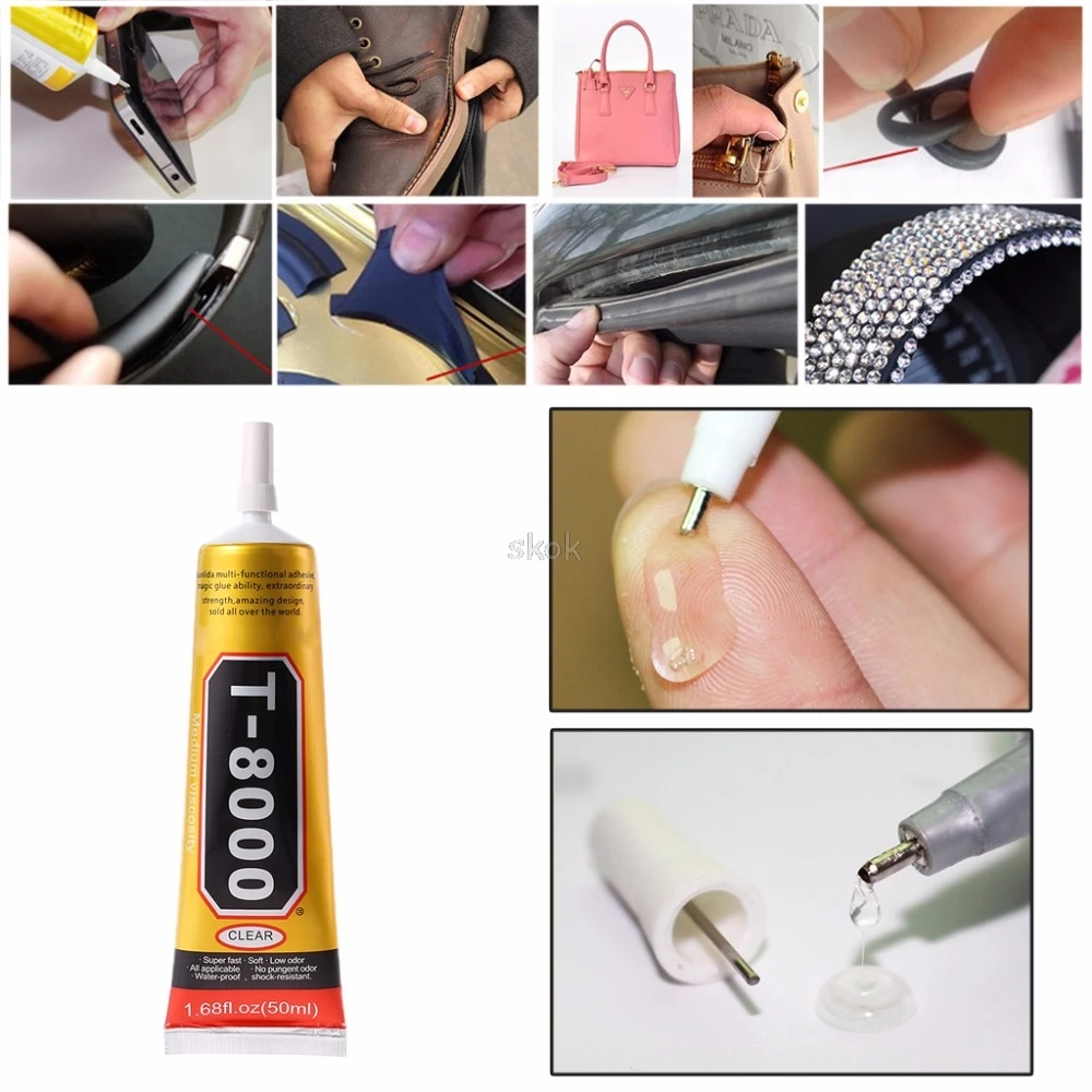 

T8000 Multi purpose Adhesive glass touch screen LCD panel frame fixing glue 50ml Adhesive glue