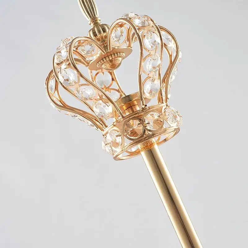 PEANDIM Хрустальный подсвечник Золотая Корона форма подставка Свадебный канделябр