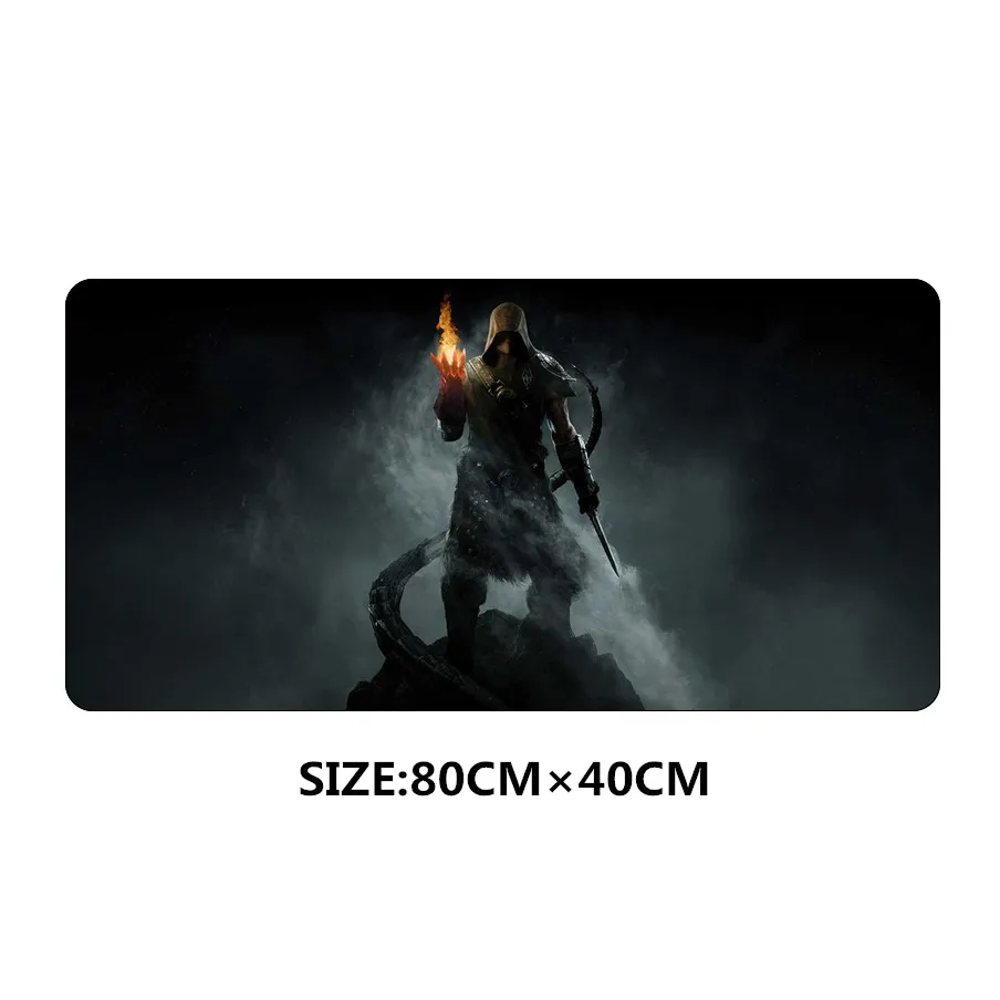 TES skyrim резиновый нескользящий 80 см x 40 см the elder scrolls коврик для мыши скоростная игра геймер игровой коврик для ноутбука - Цвет: A6