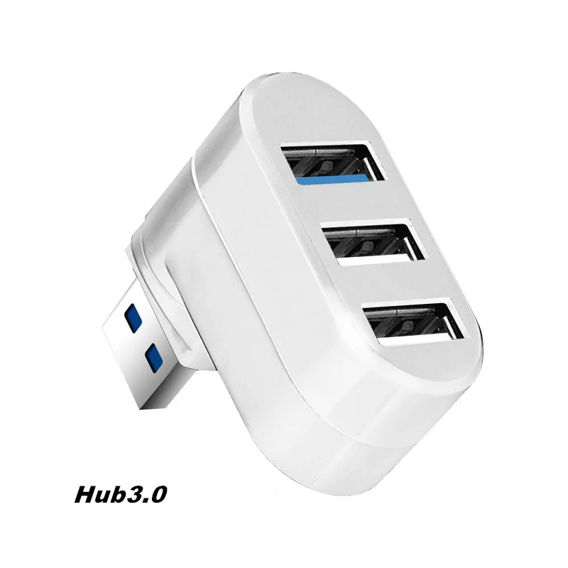 Данных лягушка Мини 3 порта USB 2,0/3,0 концентратор Вращающийся адаптер для ноутбука ПК ноутбук поворачивается на 270 градусов сильная совместимость концентратор - Цвет: HUB 3.0 W