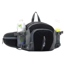 Практичная поясная сумка, большая емкость, держатель для бутылки воды, одиночные двойные сумки на плечо, для бега, альпинизма, велоспорта, спортивная сумка