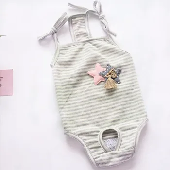 

Striped Pet Dog Physiological Pants Puppy Cat Jumpsuit Pajamas Sanitary Brief Panties Washable Dogs Diapers Underwear Shorts