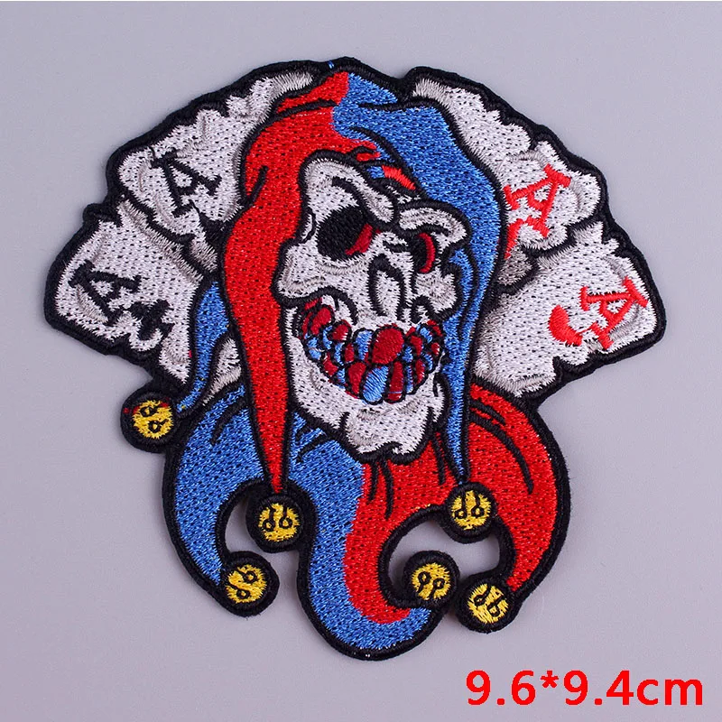 5P-PE4822CT Pulaqi Joker нашивка в полоску с железной вышивкой нашивки для одежды клоунские нашивки наклейки значки аппликации панк одежда аксессуары - Цвет: 5P-PE4822CT
