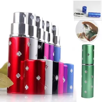 

10ml Mini Portable Refillable Perfume Bottle Atomizer Flower Printed Perfume Containers For Spray Scent Pump Cosmetic For Travel
