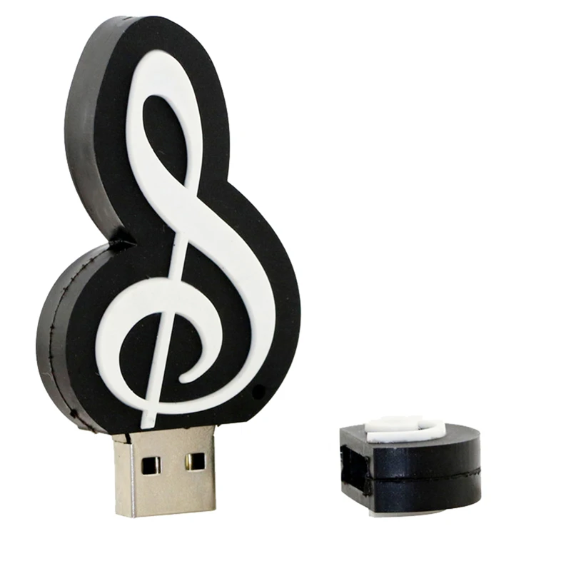 32 Гб usb флеш-накопитель силиконовый музыкальный Note 64 Гб 128 ГБ 256 4 16 8 ГБ флеш-накопитель музыкальные инструменты подарочный ключ USB флешка