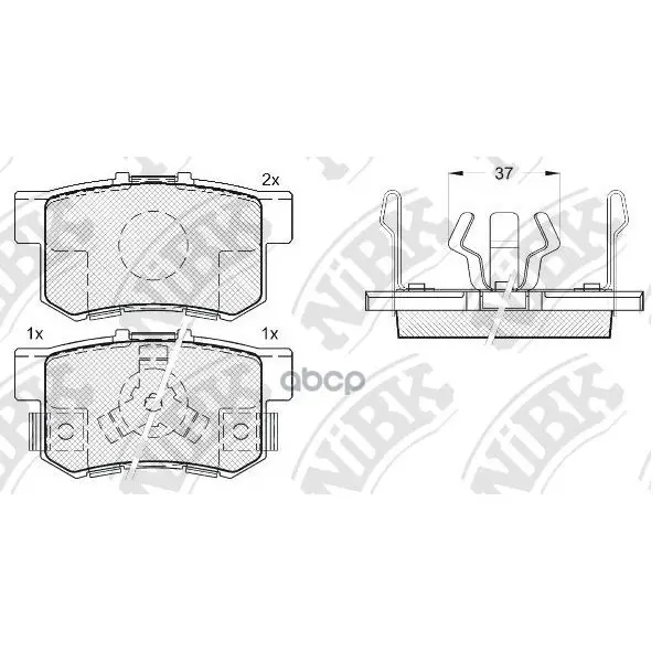 Колодки Тормозные Honda Accord 2.0-2.4 Акпп 08-/Cr-V Ii 02-06/Fr-V 05- Задние Nibk Pn8807 NiBK арт. PN8807