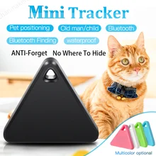 Mini localisateur GPS intelligent pour animaux de compagnie, Anti perte, étanche, Bluetooth, triangulaire, pour enfants, chien, chat, plusieurs couleurs 