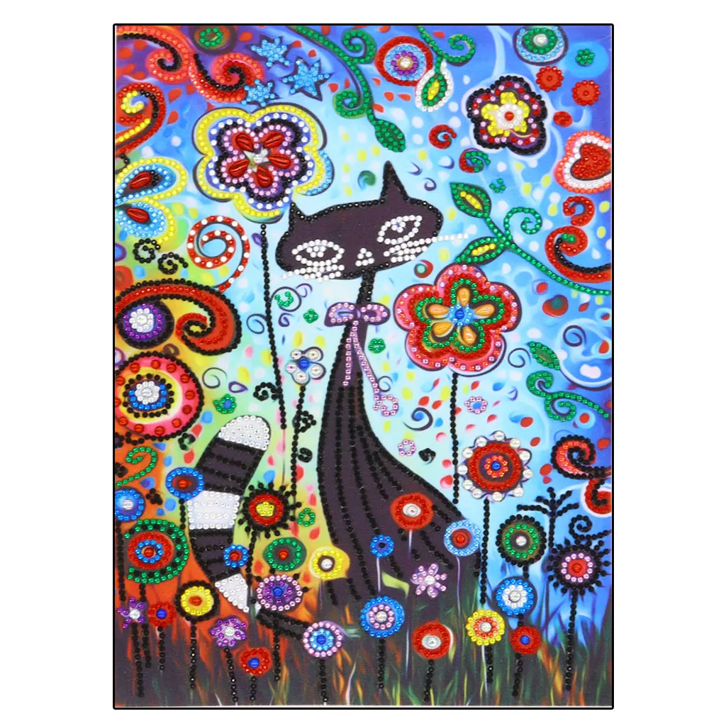 5D Diamond Embroidery Cat DIY Special Shape Diamond Painting Animals Crossstitch Diamond Mosaic Picture Of Rhinestone Home Decor