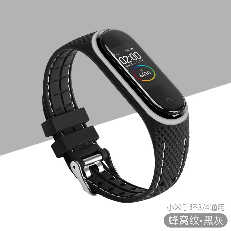 Для Xiaomi mi Band 4 3 ремешок силиконовый ремешок для mi Band 3 4 аксессуары браслет mi Band 4 mi Band 4 сменный ремешок - Цвет ремешка: 7947