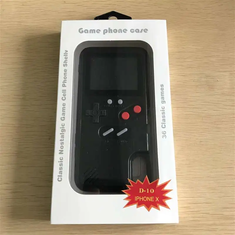 Дропшиппинг для Iphone X Xs Max Xr Funda чехол Ретро Классический полноцветный дисплей игровой чехол для телефона Tpu рамка Gameboy Coque