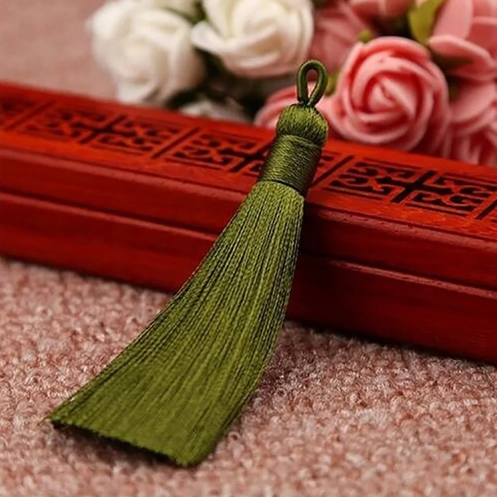 Hot Sale 5Pcs 80mm Long Tassel Fringe Charm Pendant DIY Craft Phone Bag Ornament Decor