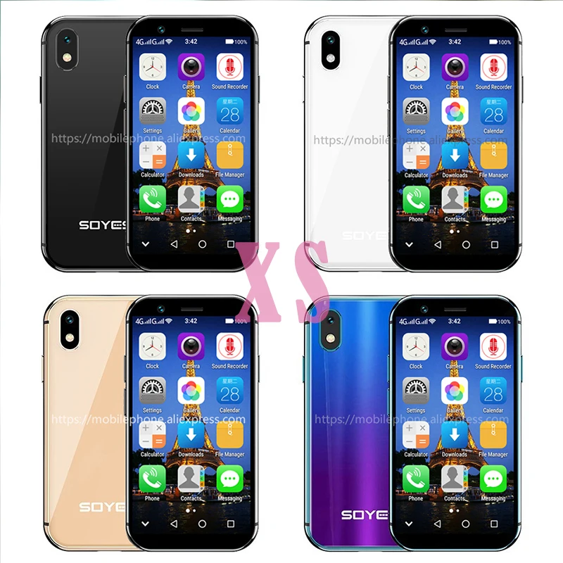 SOYES XS/X/7 S/6 S 4G Android смартфон четырехъядерный Dual Sim Wifi разблокировка лица ID мини мобильный телефон Google play Store Бесплатный чехол подарок