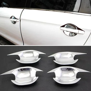 

4pcs Handle Bowl Cover 4pc 4x ABS Chrome Accessories Durable Brand New