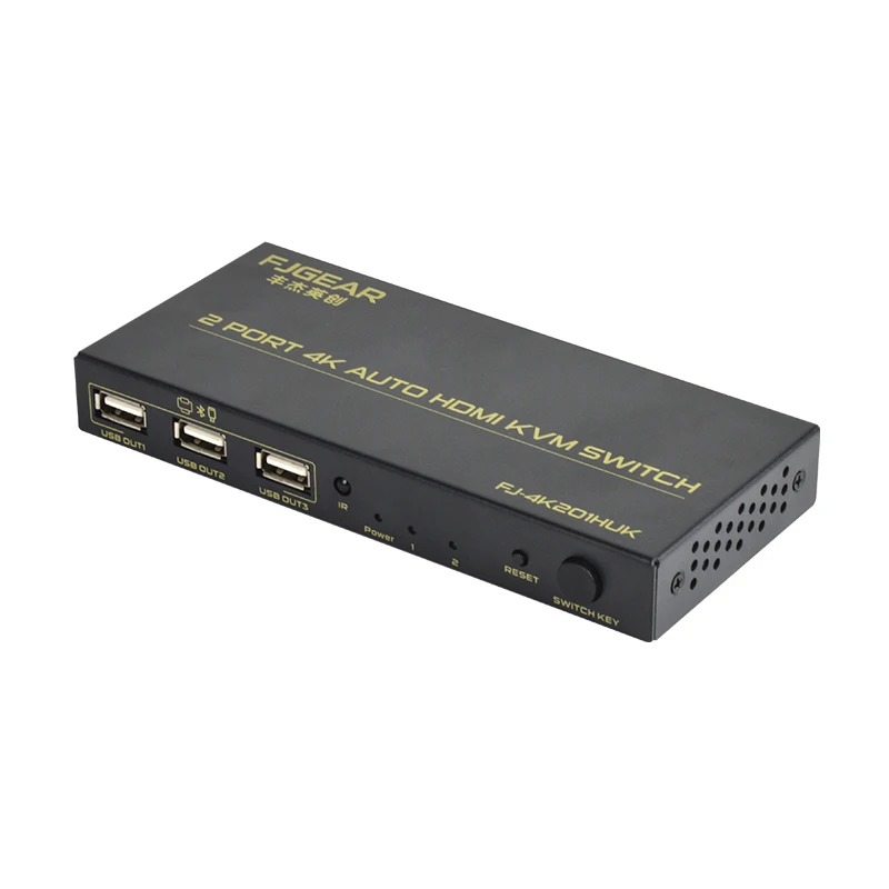 

2 Port hdmi usb kvm switch 4K Switcher Splitter for Sharing Monitor Keyboard Mouse Adaptive EDID/HDCP Decryption