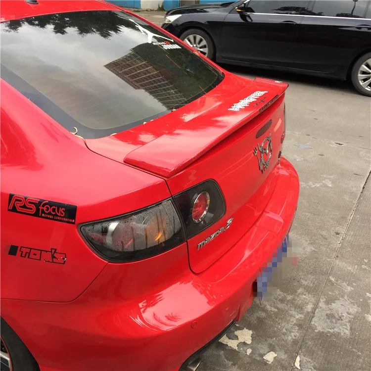Спойлер для Mazda 3 высококачественный спойлер из АБС материала заднего крыла