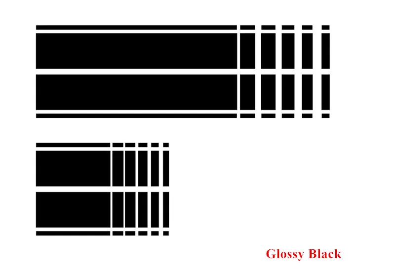 Glossy Black Авто капот багажник Декор наклейки гоночная полоса тело Виниловая наклейка для Mini Cooper Countryman R60 2013- аксессуары для автомобильных наклеек - Название цвета: Glossy Black