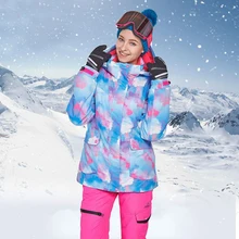 Женские лыжные Sutis флисовые с капюшоном теплые женские зимние комплекты Куртки Комбинезоны спортивные Сноубординг наряды ветрозащитные комплекты одежды