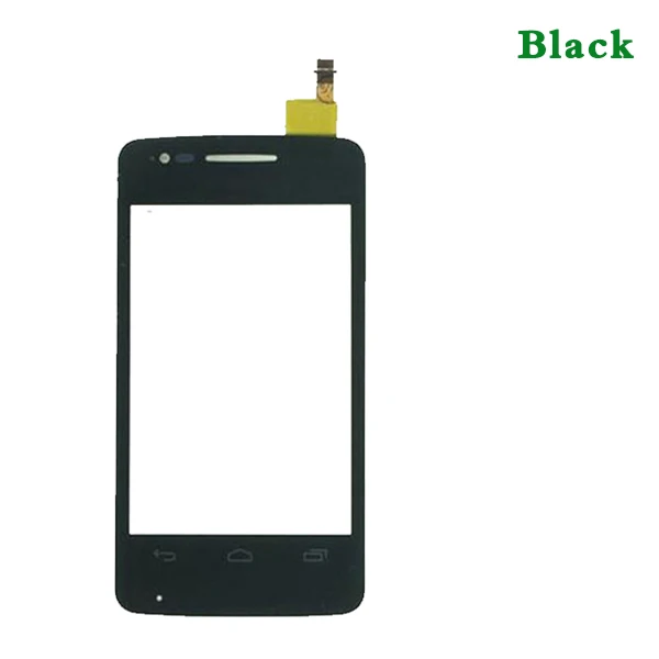 Замена 4," для Alcatel One Touch S'Pop OT4030 4030X 4030A сенсорный экран дигитайзер сенсор внешняя стеклянная панель объектива - Цвет: Черный