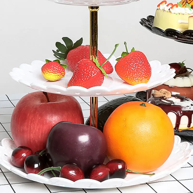 Piatto di Frutta Alzatina Alzata per Torta a 3 Piani per Frutta конфетный десерт, капкейк rastrelliera per Verdure Свадьба& HomeHot