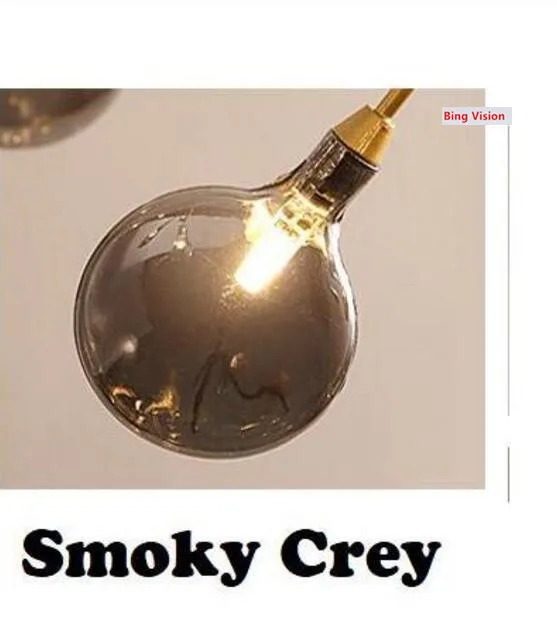 Smoky Grey Современный Светлячок светодиодный потолочный Люстра Освещение Гостиная Люстры для спальни креативное Домашнее освещение светильники 110 В/220 В - Цвет корпуса: Smoky Grey