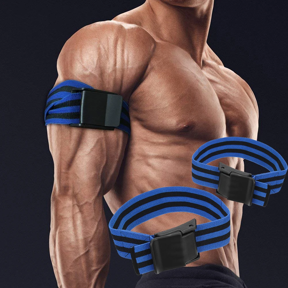 2Pcs Blood Flow Restriction Bands Belt Occlusion Tourniquet Training Biceps Fitness Gym Musculation Bodybuilding Wrap Bicep Band