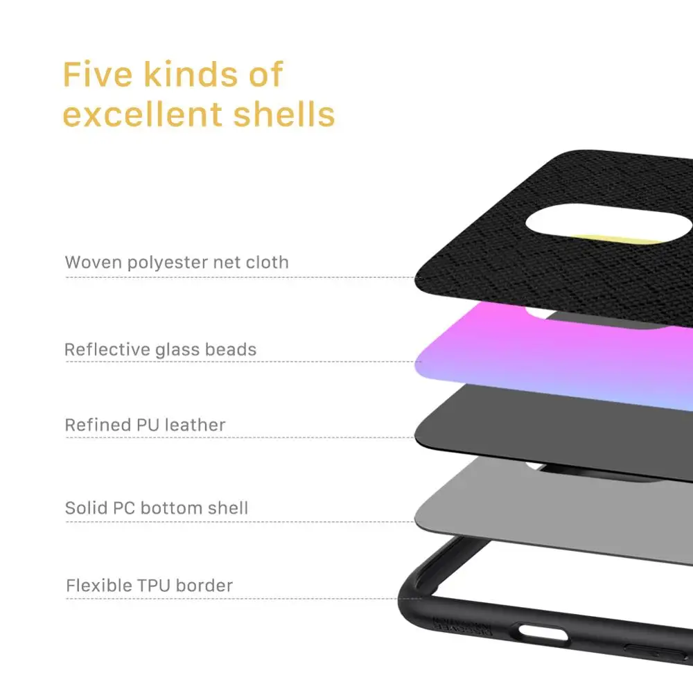 Чехол для Oneplus7 Oneplus 7 pro One plus 7pro блестящий чехол s Nillkin Жесткий ПК + мягкая