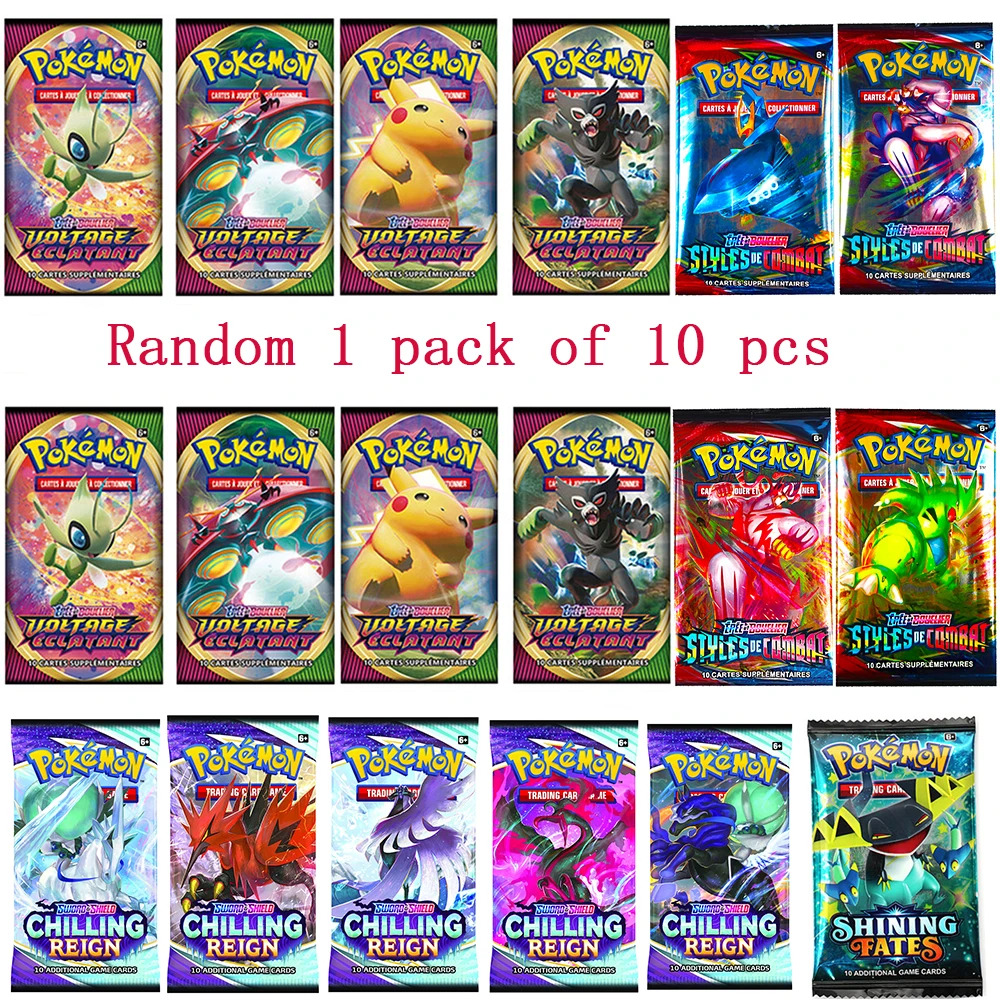 Лидер продаж 10 шт. коробка для карт Pokemon TCG: солнце и луна Мега энергия сияющий