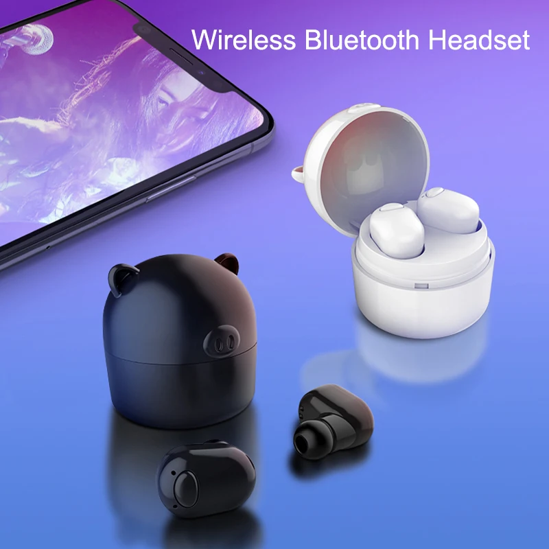 Беспроводная bluetooth-гарнитура 5,0 водонепроницаемые стерео, бинауральный Беспроводные наушники с зарядным чехлом SGA998