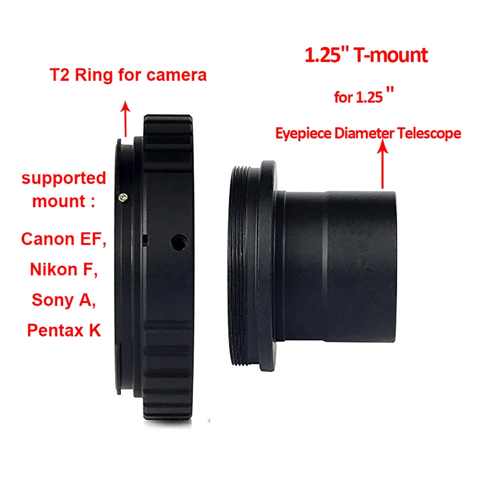 to T2 Telescope Adapter Tube Camera T2 Adapter