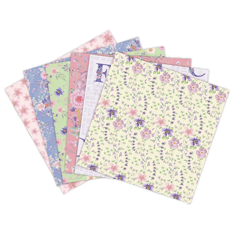 KLJUYP 12 листов цветок сад подставки для семейного альбома бумага Оригами художественный фон изготовление бумажных карточек DIY записная книжка