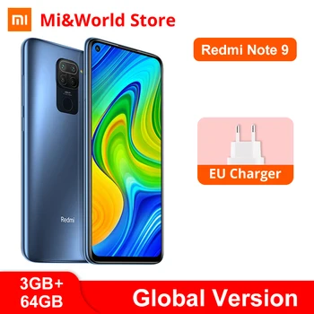 

Global Version Xiaomi Redmi Note 9 3GB RAM 64GB ROM Smartphone MTK Helio G85 Octa Core 48MP Quad Cameras NFC 5020mAh