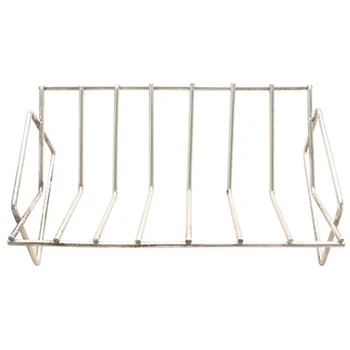 

New-BBQ Rib Rack Grilling Rib Rack for Smoking,Stainless Steel Roast Rack Dual Purpose Fit for Big Green Egg and Kamado Joe