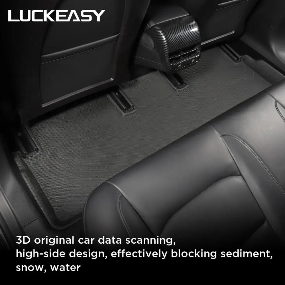 US $117.76 LUCKEASY Car AllWeather Floor mat For Tesla Model 3 20172019 TPE New design style Nonslip AllWeather Floor Mats 3pcsset