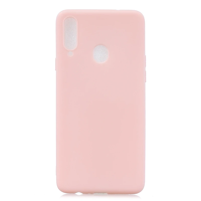 Резиновый силиконовый чехол для Etui samsung Galaxy A10s A107F, карамельный цвет, мягкая задняя крышка из ТПУ, чехол для samsung Galaxy A20s a 20 s, чехол - Цвет: Light Pink
