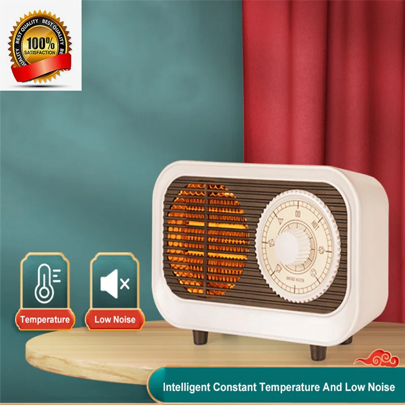 

The New Retro Heating Fan Mini Household Table Top Bedroom Type Fast Heat Ceramic Heater Electric Saving Heaters