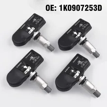 4 шт. автомобильный TPMS датчик давления в шинах 1K0907253D для vw TIGUAN 2009-2011, PASSAT 2006-2010, BEETLE 2008-2010